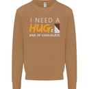 I Need a Huge Bar of Chocolate Mens Sweatshirt Jumper Caramel Latte