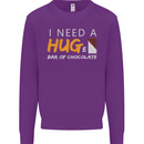 I Need a Huge Bar of Chocolate Mens Sweatshirt Jumper Purple