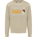 I Need a Huge Bar of Chocolate Mens Sweatshirt Jumper Sand
