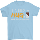 I Need a Huge Bar of Chocolate Mens T-Shirt Cotton Gildan Light Blue
