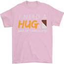 I Need a Huge Bar of Chocolate Mens T-Shirt Cotton Gildan Light Pink