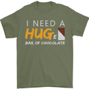 I Need a Huge Bar of Chocolate Mens T-Shirt Cotton Gildan Military Green