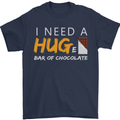I Need a Huge Bar of Chocolate Mens T-Shirt Cotton Gildan Navy Blue