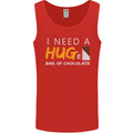 I Need a Huge Bar of Chocolate Mens Vest Tank Top Red
