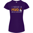 I Need a Huge Bar of Chocolate Womens Petite Cut T-Shirt Purple