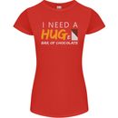 I Need a Huge Bar of Chocolate Womens Petite Cut T-Shirt Red