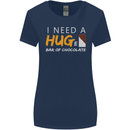 I Need a Huge Bar of Chocolate Womens Wider Cut T-Shirt Navy Blue
