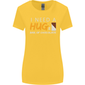 I Need a Huge Bar of Chocolate Womens Wider Cut T-Shirt Yellow