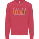 I Need a Huge Glass of Beer Funny Alcohol Mens Sweatshirt Jumper Heliconia
