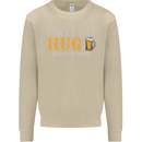 I Need a Huge Glass of Beer Funny Alcohol Mens Sweatshirt Jumper Sand