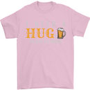 I Need a Huge Glass of Beer Funny Alcohol Mens T-Shirt Cotton Gildan Light Pink