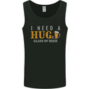 I Need a Huge Glass of Beer Funny Alcohol Mens Vest Tank Top Black