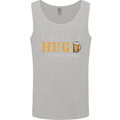 I Need a Huge Glass of Beer Funny Alcohol Mens Vest Tank Top Sports Grey