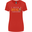 I Need a Huge Glass of Beer Funny Alcohol Womens Wider Cut T-Shirt Red