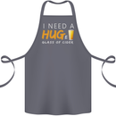 I Need a Huge Glass of Cider Funny Alcohol Cotton Apron 100% Organic Steel