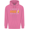 I Need a Huge Glass of Cider Funny Alcohol Mens 80% Cotton Hoodie Azelea