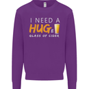 I Need a Huge Glass of Cider Funny Alcohol Mens Sweatshirt Jumper Purple