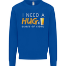 I Need a Huge Glass of Cider Funny Alcohol Mens Sweatshirt Jumper Royal Blue