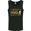 I Need a Huge Glass of Cider Funny Alcohol Mens Vest Tank Top Black
