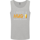 I Need a Huge Glass of Cider Funny Alcohol Mens Vest Tank Top Sports Grey