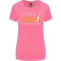 I Need a Huge Glass of Cider Funny Alcohol Womens Wider Cut T-Shirt Azalea