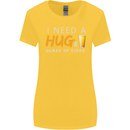 I Need a Huge Glass of Cider Funny Alcohol Womens Wider Cut T-Shirt Yellow