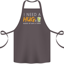 I Need a Huge Glass of Gin & Tonic Funny Cotton Apron 100% Organic Dark Grey