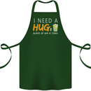 I Need a Huge Glass of Gin & Tonic Funny Cotton Apron 100% Organic Forest Green