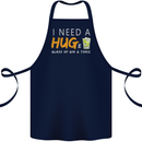 I Need a Huge Glass of Gin & Tonic Funny Cotton Apron 100% Organic Navy Blue