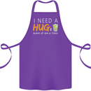 I Need a Huge Glass of Gin & Tonic Funny Cotton Apron 100% Organic Purple