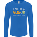 I Need a Huge Glass of Gin & Tonic Funny Mens Long Sleeve T-Shirt Royal Blue