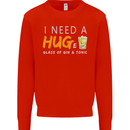 I Need a Huge Glass of Gin & Tonic Funny Mens Sweatshirt Jumper Bright Red