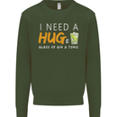 I Need a Huge Glass of Gin & Tonic Funny Mens Sweatshirt Jumper Forest Green