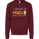 I Need a Huge Glass of Gin & Tonic Funny Mens Sweatshirt Jumper Maroon