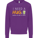 I Need a Huge Glass of Gin & Tonic Funny Mens Sweatshirt Jumper Purple