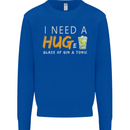 I Need a Huge Glass of Gin & Tonic Funny Mens Sweatshirt Jumper Royal Blue