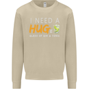 I Need a Huge Glass of Gin & Tonic Funny Mens Sweatshirt Jumper Sand