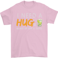 I Need a Huge Glass of Gin & Tonic Funny Mens T-Shirt Cotton Gildan Light Pink