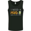 I Need a Huge Glass of Gin & Tonic Funny Mens Vest Tank Top Black