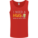 I Need a Huge Glass of Gin & Tonic Funny Mens Vest Tank Top Red