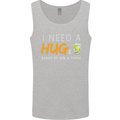 I Need a Huge Glass of Gin & Tonic Funny Mens Vest Tank Top Sports Grey