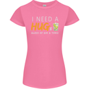 I Need a Huge Glass of Gin & Tonic Funny Womens Petite Cut T-Shirt Azalea