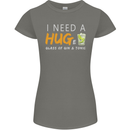 I Need a Huge Glass of Gin & Tonic Funny Womens Petite Cut T-Shirt Charcoal