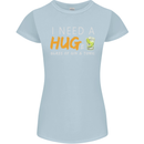 I Need a Huge Glass of Gin & Tonic Funny Womens Petite Cut T-Shirt Light Blue