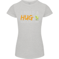 I Need a Huge Glass of Gin & Tonic Funny Womens Petite Cut T-Shirt Sports Grey