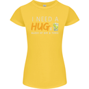 I Need a Huge Glass of Gin & Tonic Funny Womens Petite Cut T-Shirt Yellow