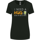 I Need a Huge Glass of Gin & Tonic Funny Womens Wider Cut T-Shirt Black