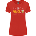 I Need a Huge Glass of Gin & Tonic Funny Womens Wider Cut T-Shirt Red