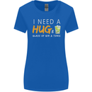 I Need a Huge Glass of Gin & Tonic Funny Womens Wider Cut T-Shirt Royal Blue