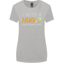 I Need a Huge Glass of Gin & Tonic Funny Womens Wider Cut T-Shirt Sports Grey